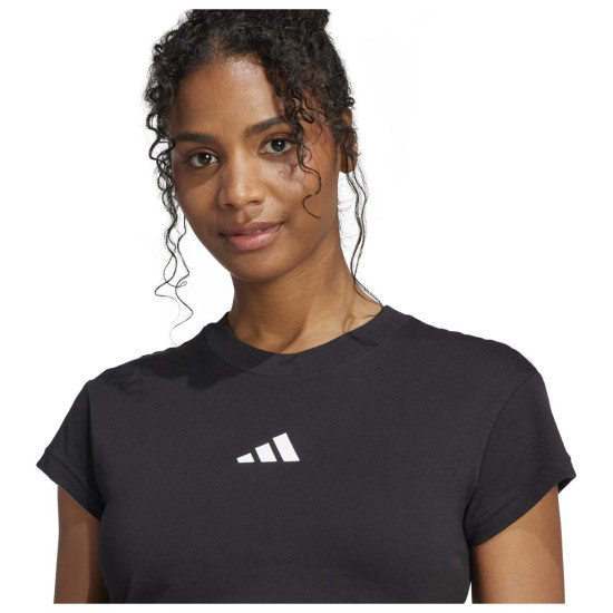 Adidas Γυναικεία κοντομάνικη μπλούζα Future Icons Small Logo Cropped Tee Adidas Γυναικεία κοντομάνικη μπλούζα Future Icons Small Logo Cropped Tee